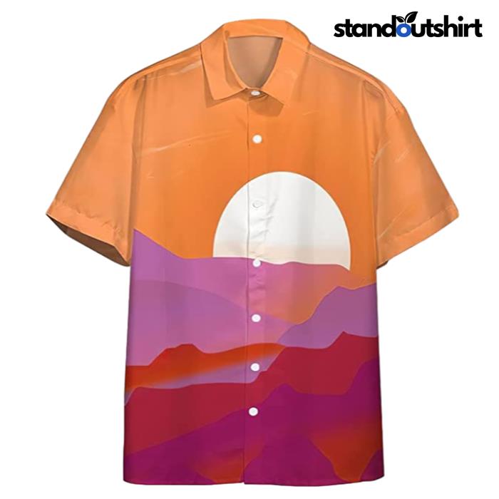 Lesbian Pride Sunrise Unisex Hawaiian Shirt