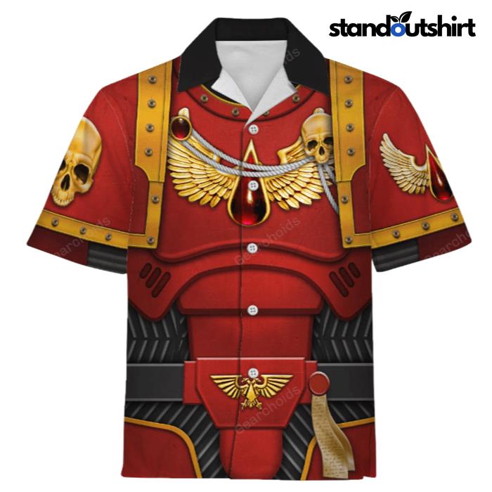 Warhammer Blood Angels Captain Hawaiian Shirt